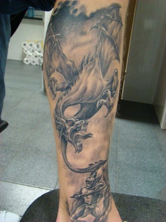 Daniel  - Fantasy Dragon/Viking tattoo
